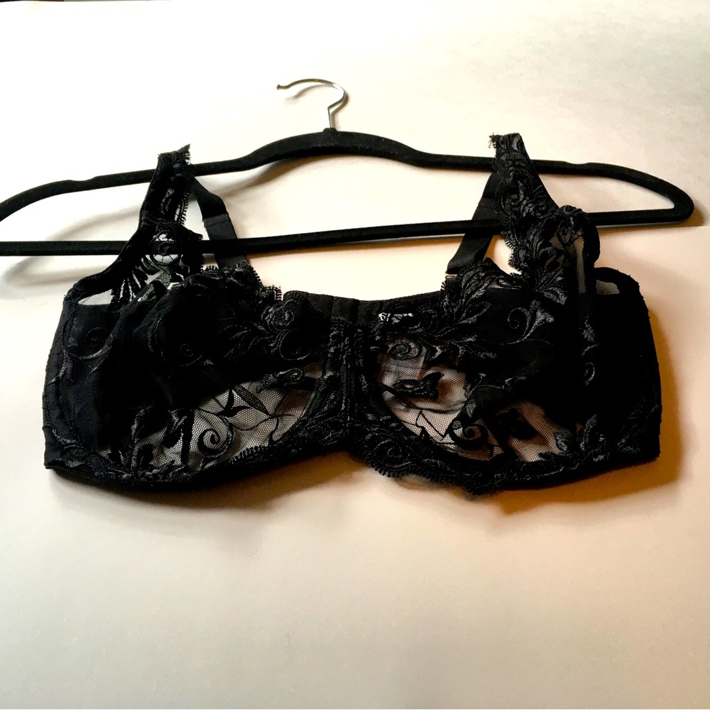SOMA SENSUOUS LACE UNLINED BRA SIZE 34DDD
